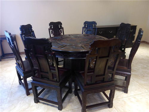 红木家具 红木家具缅甸花梨木6件套 乾生宝红木家具