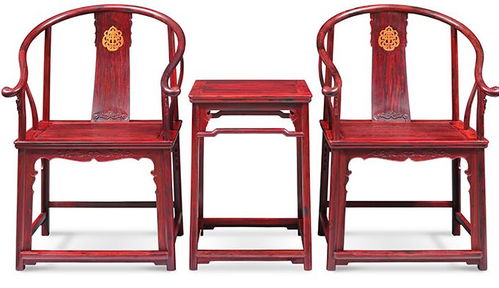 小叶紫檀嵌黄花梨缠枝莲纹圈椅 一套红木家具价格多少钱